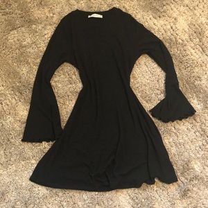 Black A line sweater dress